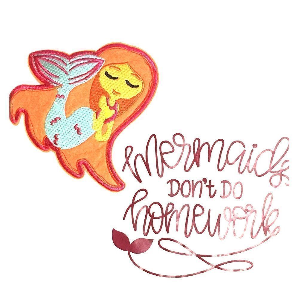 Girls Mermaid Graphic Tee Shirt